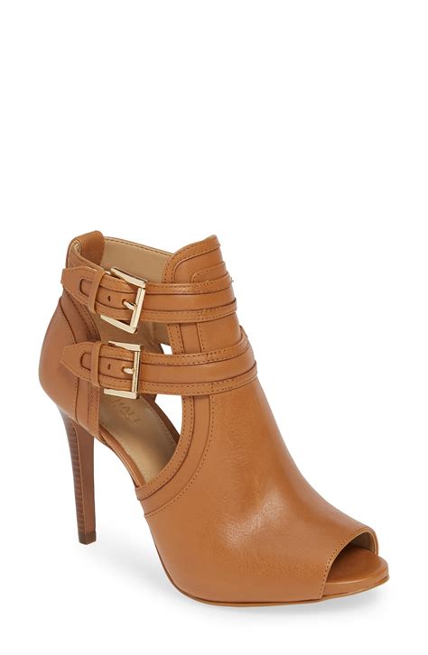 michael kors brown booties|michael kors adjustable buckle boots.